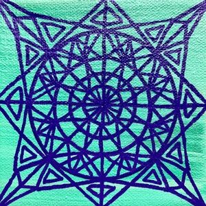 *SOLD* Original GoodVibeGoda Handmade Mini Mandala Painting Unique